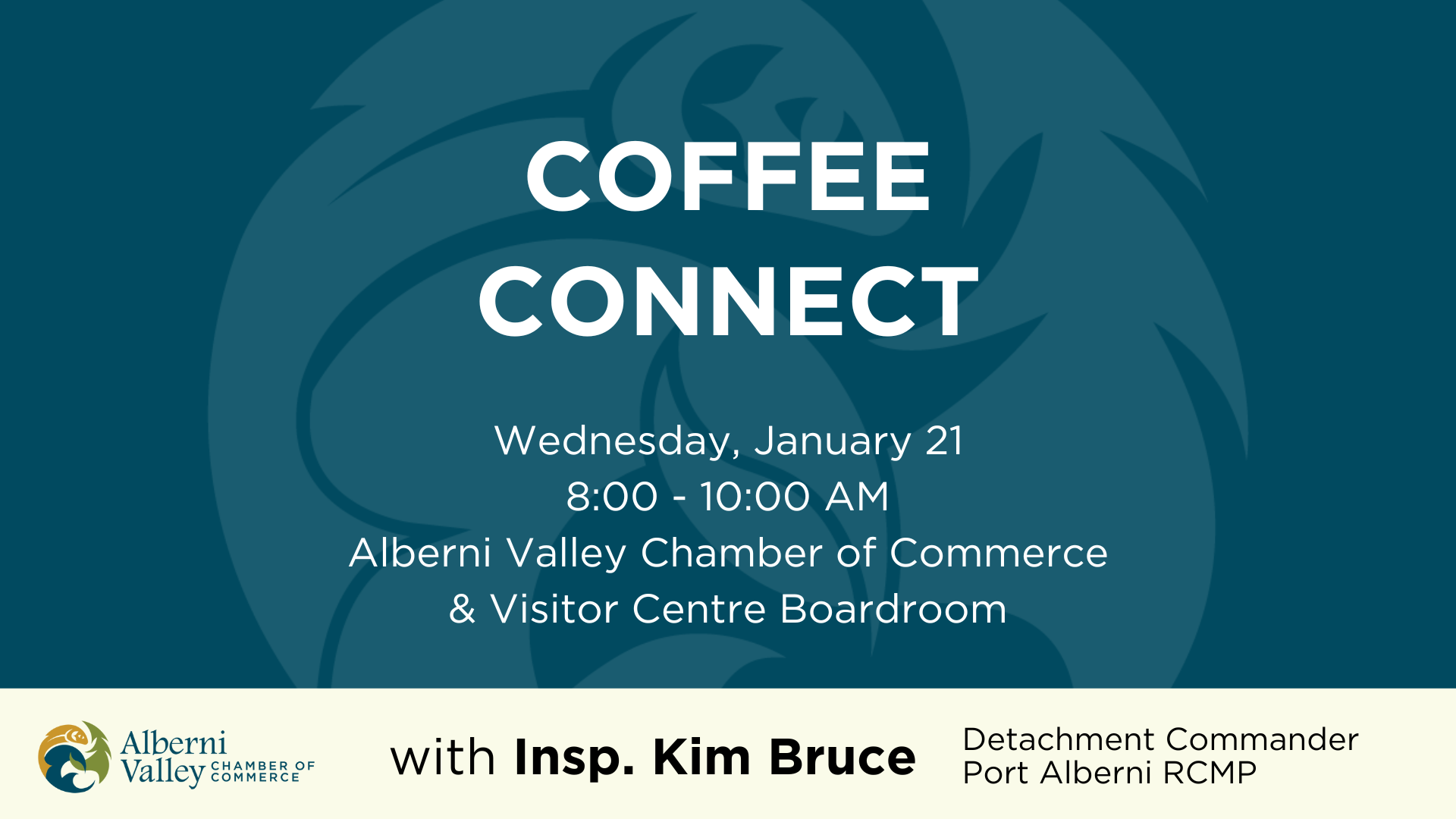 coffee connect with insp. Kim Bruce