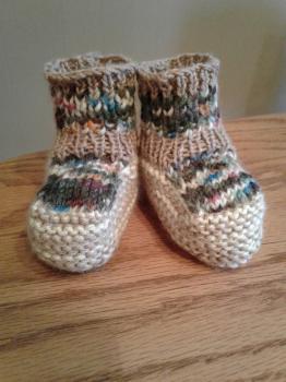 knitted booties